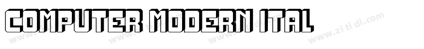 computer modern ital字体转换